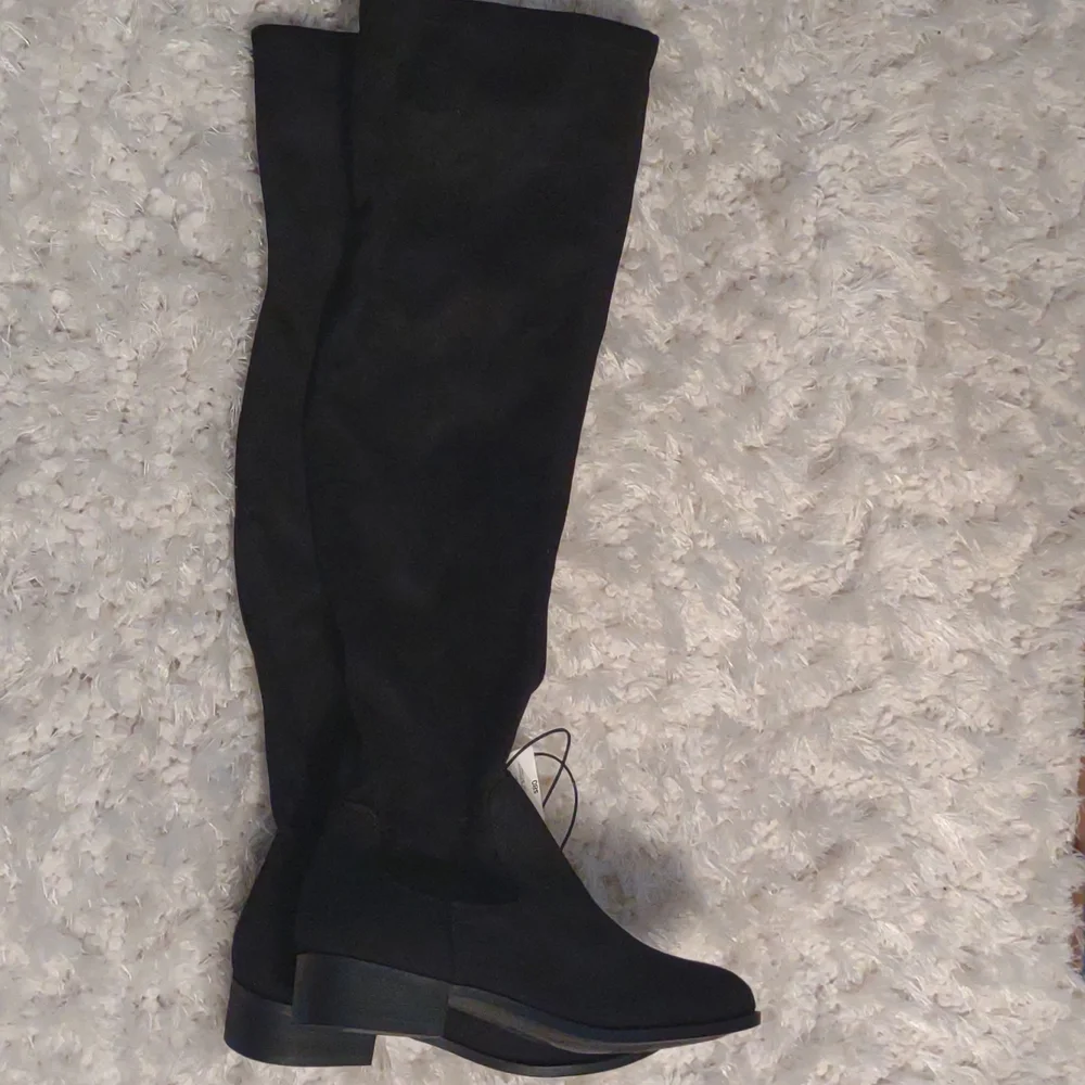 Black Knee High Boot